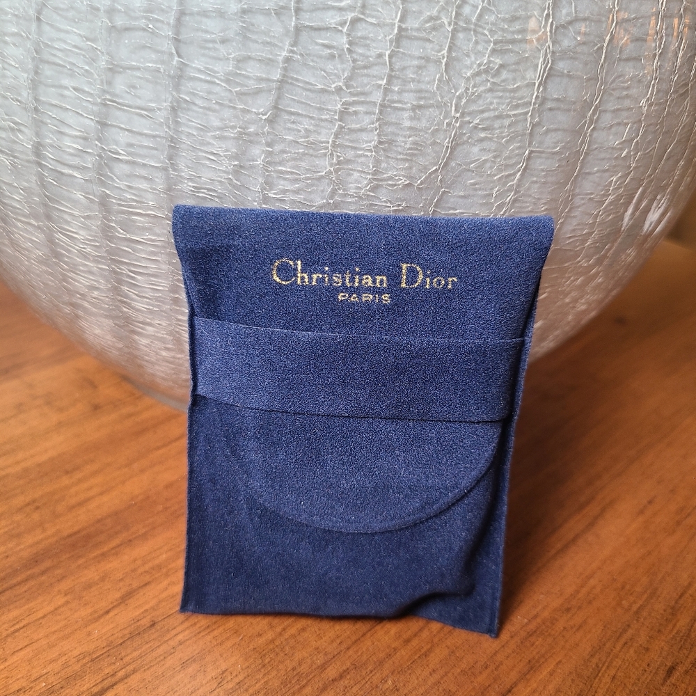 Dior Vintage Gold Compact Mirror With Dustbag Makeup Mirror - Picture 12 of 12